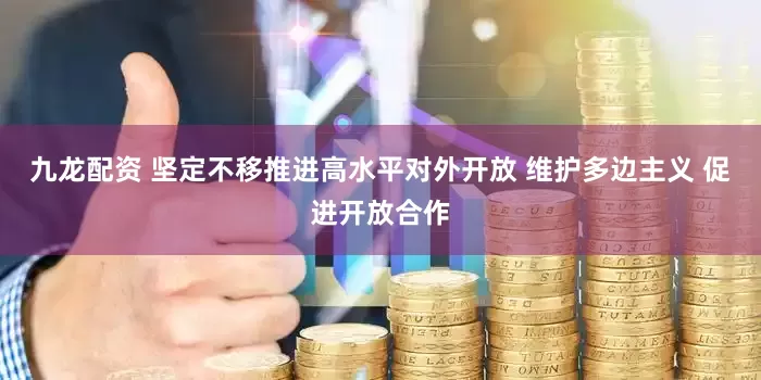 九龙配资 坚定不移推进高水平对外开放 维护多边主义 促进开放合作